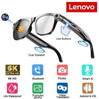 8K AI Smart Camera Glasses Chat Gpt Multifunctional Touch Sport Sunglasses Bluetooth Calling Music Player Photochromic