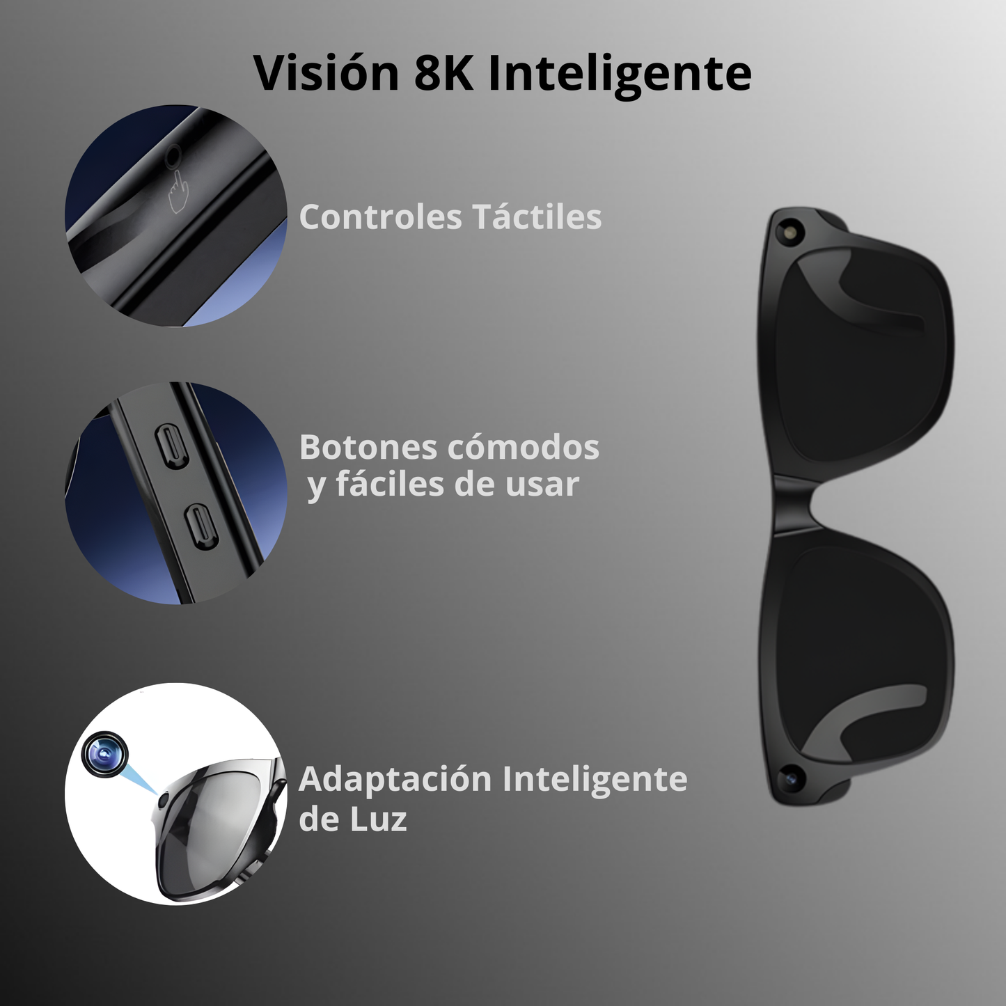 Gafas multifuncionales 8K con IA