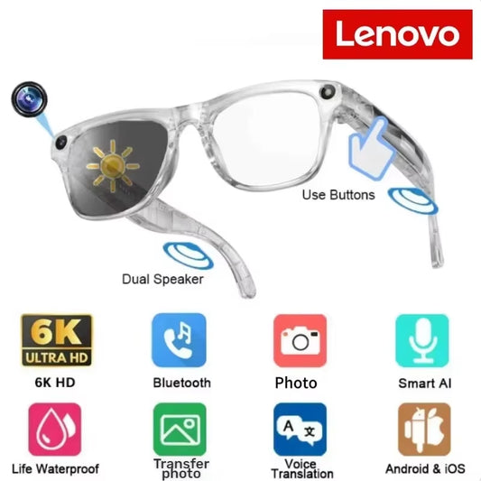 8K AI Smart Camera Glasses Chat Gpt Multifunctional Touch Sport Sunglasses Bluetooth Calling Music Player Photochromic